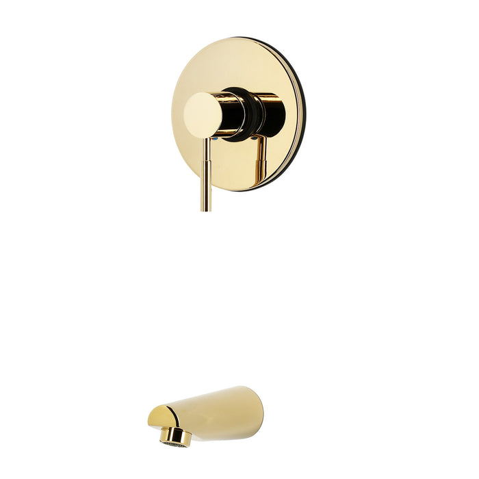 Kingston Concord KB2692DLTTO Single-Handle Pressure Balanced Tub Faucet, Trim Only, Polished Brass
