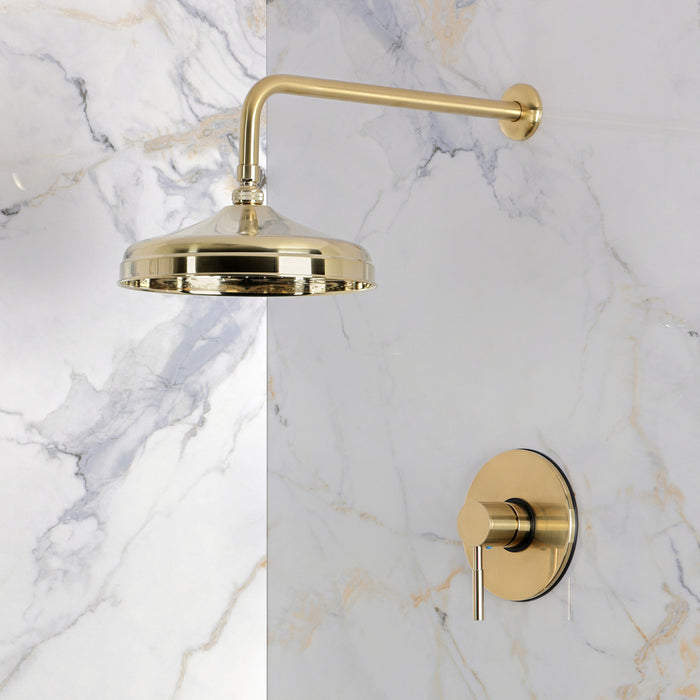 Kingston Concord KB2697DLTSO Single-Handle Pressure Balanced Shower Faucet, Trim Only, Brushed Brass