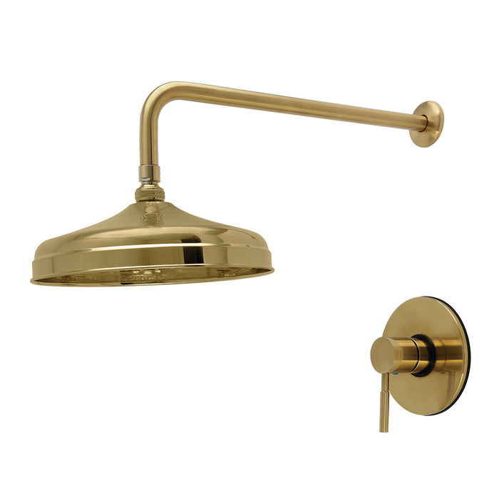 Kingston Concord KB2697DLTSO Single-Handle Pressure Balanced Shower Faucet, Trim Only, Brushed Brass