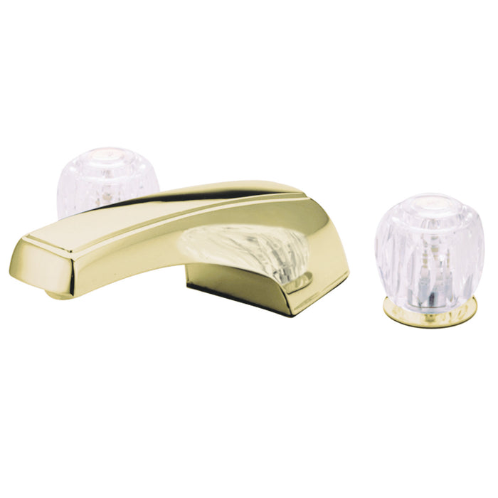 Kingston Tulare KB282 Two-Handle 3-Hole Deck Mount Roman Tub Faucet, Polished Brass