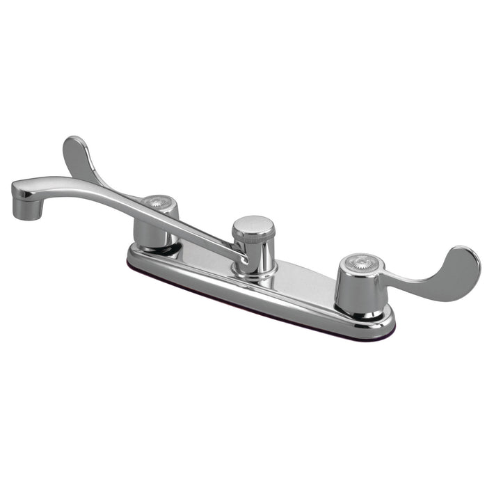 Kingston Magellan KB291 Two-Handle 2-Hole 8" Centerset Kitchen Faucet, Polished Chrome