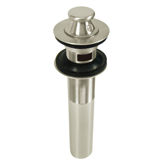 Kingston Heirloom KB3008 - Fauceture Brass Lift and Turn Bathroom Sink Drain with Overflow, 17 Gauge, Brushed Nickel