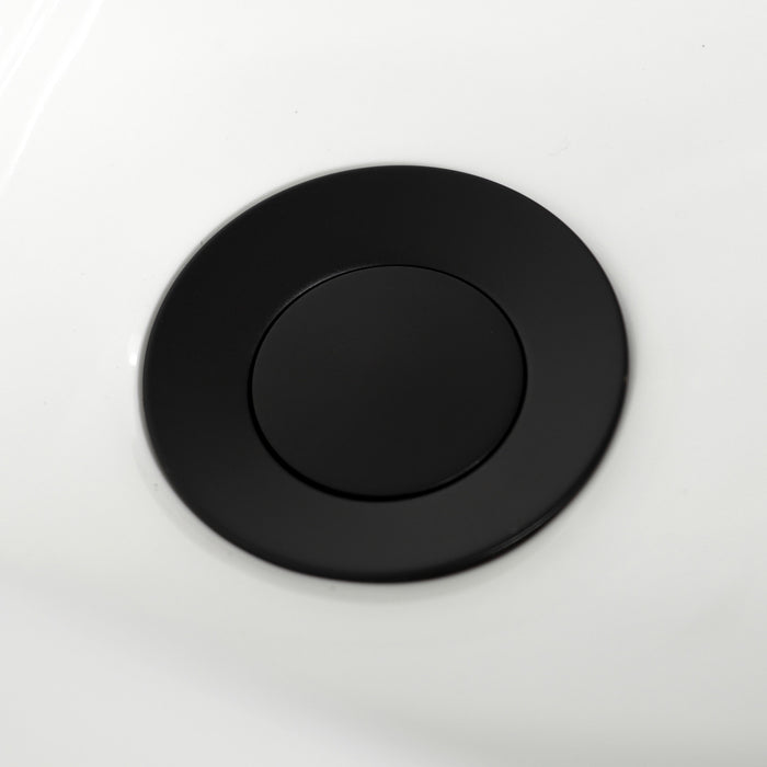 Kingston Heirloom KB320AKL - Duchess Three-Handle Deck Mount Vertical Spray Bidet Faucet with Brass Pop-Up, Matte Black