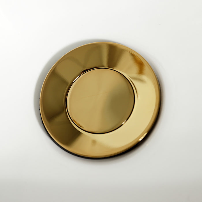 Kingston Heirloom KB322AKL - Duchess Three-Handle Deck Mount Vertical Spray Bidet Faucet with Brass Pop-Up, Polished Brass