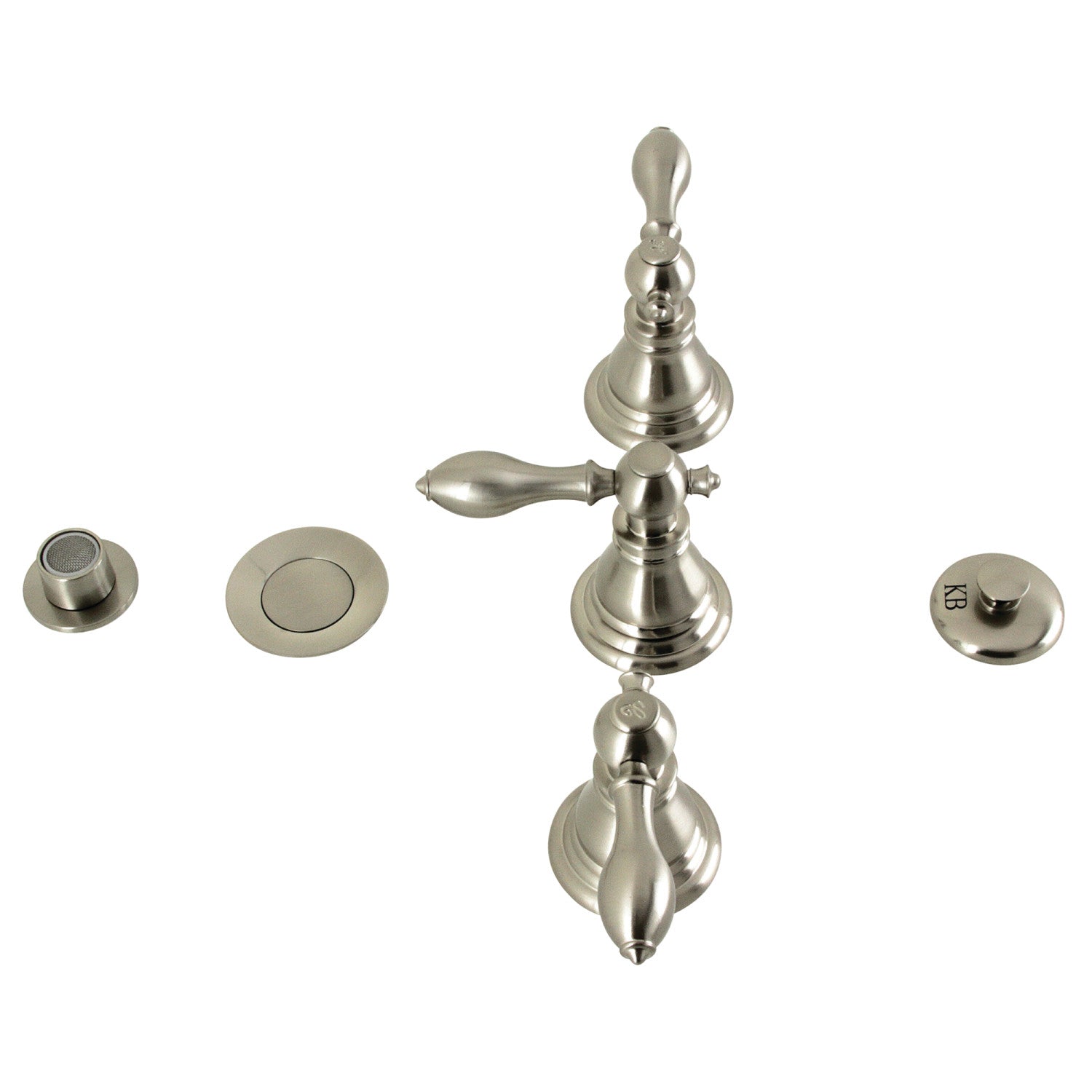 Kingston Heirloom KB328ACL - American Classic Three-Handle Deck Mount