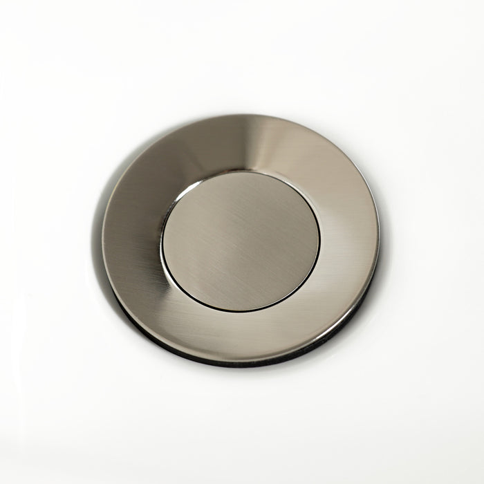 Kingston Tulare KB328YL - Royale Three-Handle Deck Mount Vertical Spray Bidet Faucet with Brass Pop-Up, Brushed Nickel