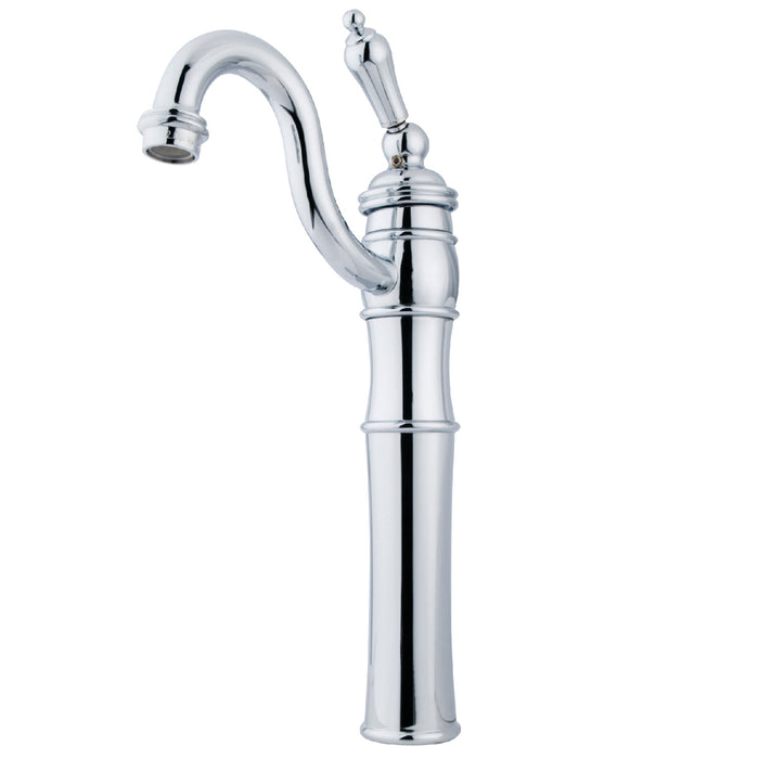 Kingston Heirloom KB3421AL - Victorian Single-Handle 1-Hole Deck Mount Vessel Faucet, Polished Chrome