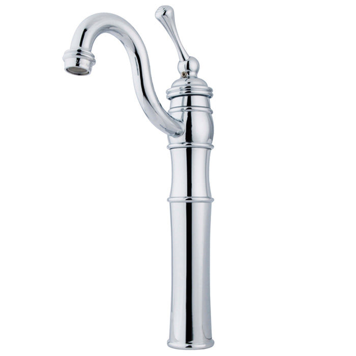 Kingston Heirloom KB3421BL - Victorian Single-Handle 1-Hole Deck Mount Vessel Faucet, Polished Chrome