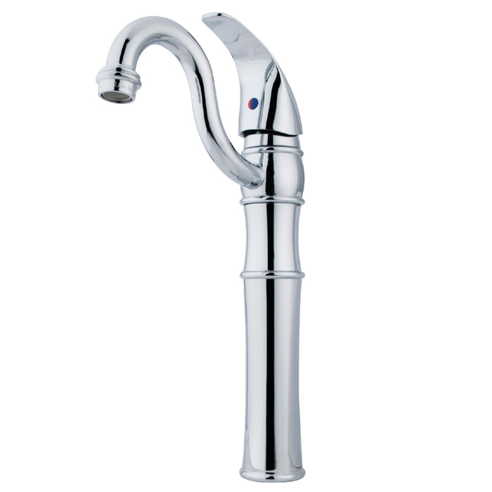 Kingston Heirloom KB3421LL - Victorian Single-Handle 1-Hole Deck Mount Vessel Faucet, Polished Chrome