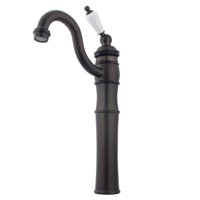 Kingston Heirloom KB3425PL - Victorian Single-Handle 1-Hole Deck Mount Vessel Faucet, Oil Rubbed Bronze
