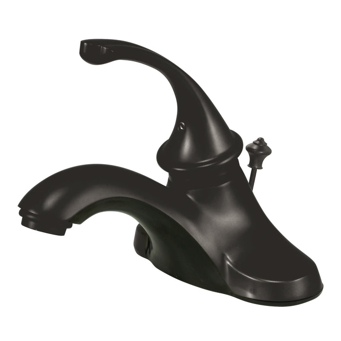 Kingston Tulare KB3545GL - Georgian Single-Handle 3-Hole Deck Mount 4-Inch Centerset Bathroom Faucet with Pop-Up Drain, Oil Rubbed Bronze