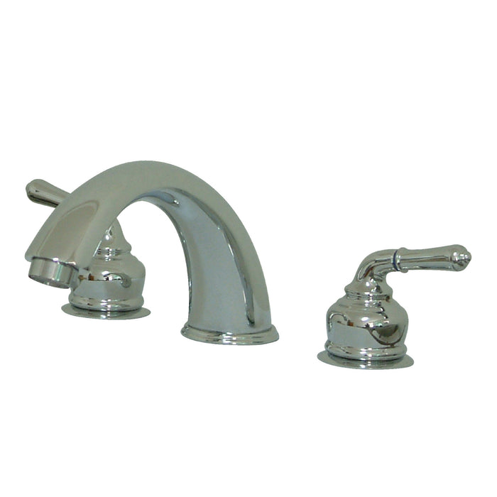 Kingston Tulare KB361 - Magellan Two-Handle 3-Hole Deck Mount Roman Tub Faucet, Polished Chrome