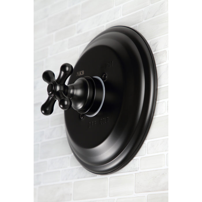 Kingston Heirloom KB3630AXSO - Restoration Single-Handle Pressure Balanced Shower Faucet, Matte Black