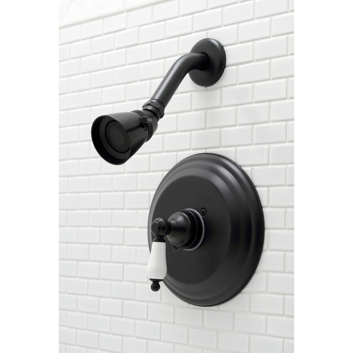 Restoration KB3630PLSO Single-Handle Pressure Balanced Shower Faucet, Matte Black