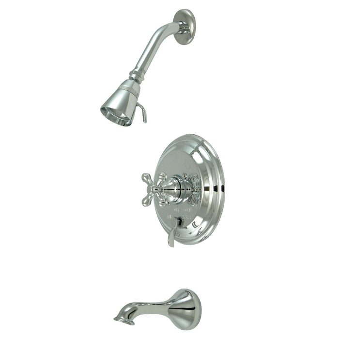 Kingston Heirloom KB36310AX - Restoration Single-Handle Pressure Balanced Tub and Shower Faucet, Polished Chrome