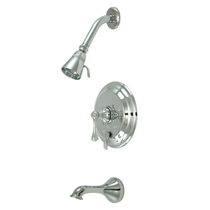 Kingston KB36310BL Single-Handle Pressure Balanced Tub and Shower Faucet, Polished Chrome