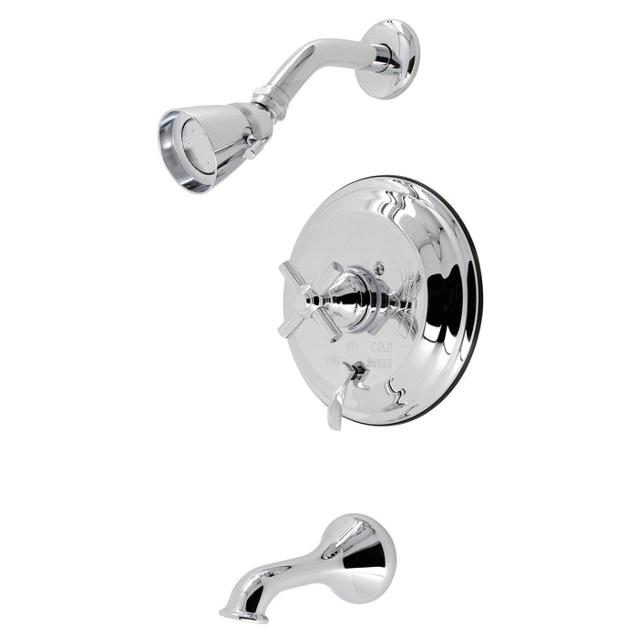 Kingston Tulare KB36310EX - Elinvar Single-Handle Pressure Balanced Tub and Shower Faucet, Polished Chrome