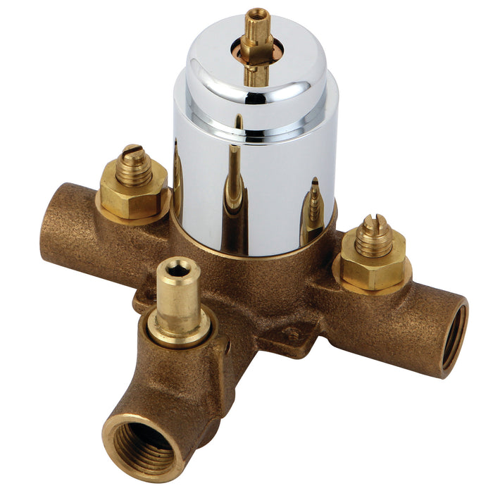 Kingston Restoration KB36310V Pressure Balanced Tub and Shower Valve, with Stops, Polished Chrome