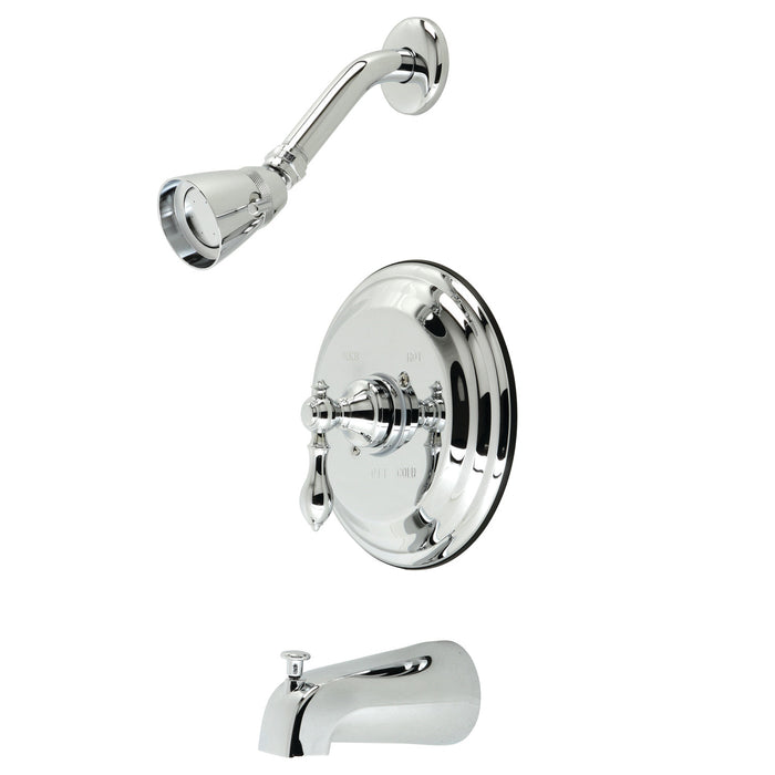 Kingston Heirloom KB3631ACL - American Classic Single-Handle Pressure Balanced Tub and Shower Faucet, Polished Chrome