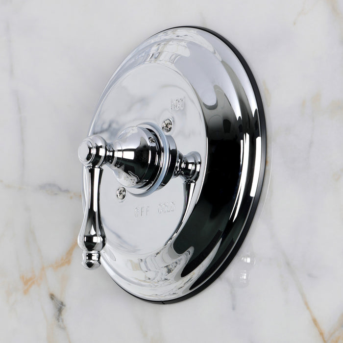 Kingston Restoration KB3631ALE Single-Handle Pressure Balanced Shower Valve Trim Kit, Polished Chrome