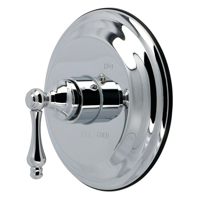 Kingston Restoration KB3631ALE Single-Handle Pressure Balanced Shower Valve Trim Kit, Polished Chrome