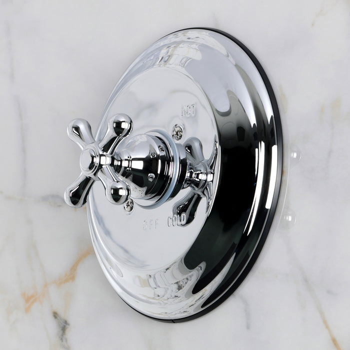 Kingston Restoration KB3631AXE Single-Handle Pressure Balanced Shower Valve and Trim Set, Polished Chrome (Valve Included)