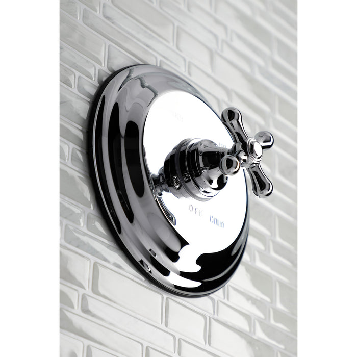 Kingston Heirloom KB3631AXTLT Single-Handle Pressure Balanced Shower Faucet, Trim Only, Polished Chrome