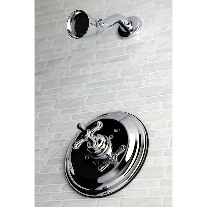 Kingston Heirloom KB3631AXTLT Single-Handle Pressure Balanced Shower Faucet, Trim Only, Polished Chrome