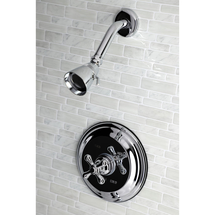 Kingston Heirloom KB3631AXTLT Single-Handle Pressure Balanced Shower Faucet, Trim Only, Polished Chrome