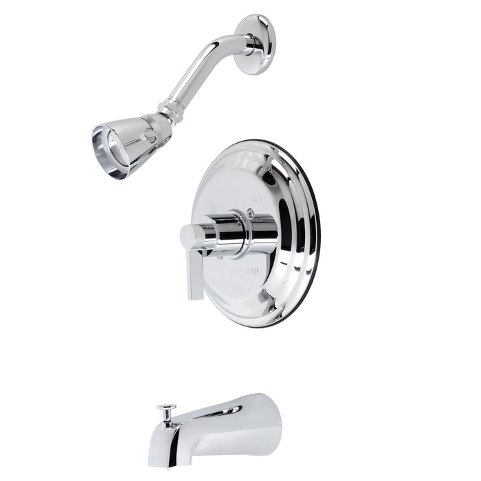 Kingston Tulare KB3631NDL - NuvoFusion Single-Handle Pressure Balanced Tub and Shower Faucet, Polished Chrome