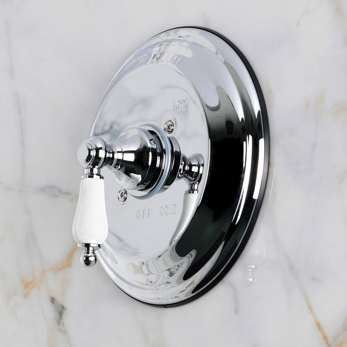 Kingston Restoration KB3631PLE Single-Handle Pressure Balanced Shower Valve Trim Kit, Polished Chrome