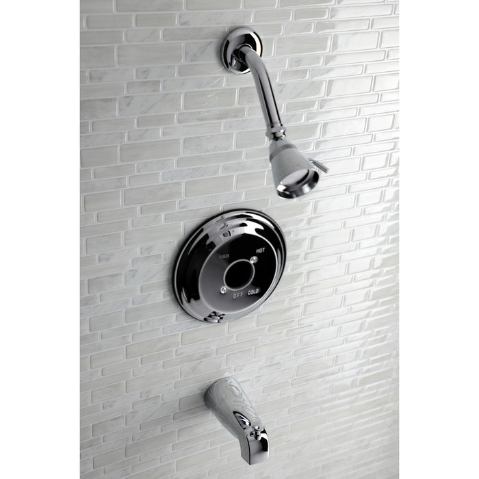 Kingston Heirloom KB3631TLH Pressure Balanced Tub and Shower Faucet, Trim Only without Handle, Polished Chrome