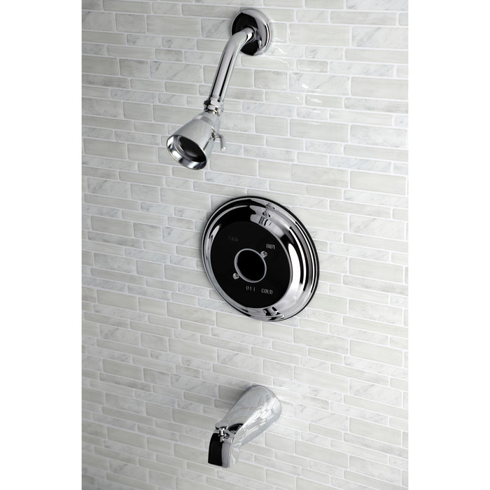 Kingston Heirloom KB3631TLH Pressure Balanced Tub and Shower Faucet, Trim Only without Handle, Polished Chrome
