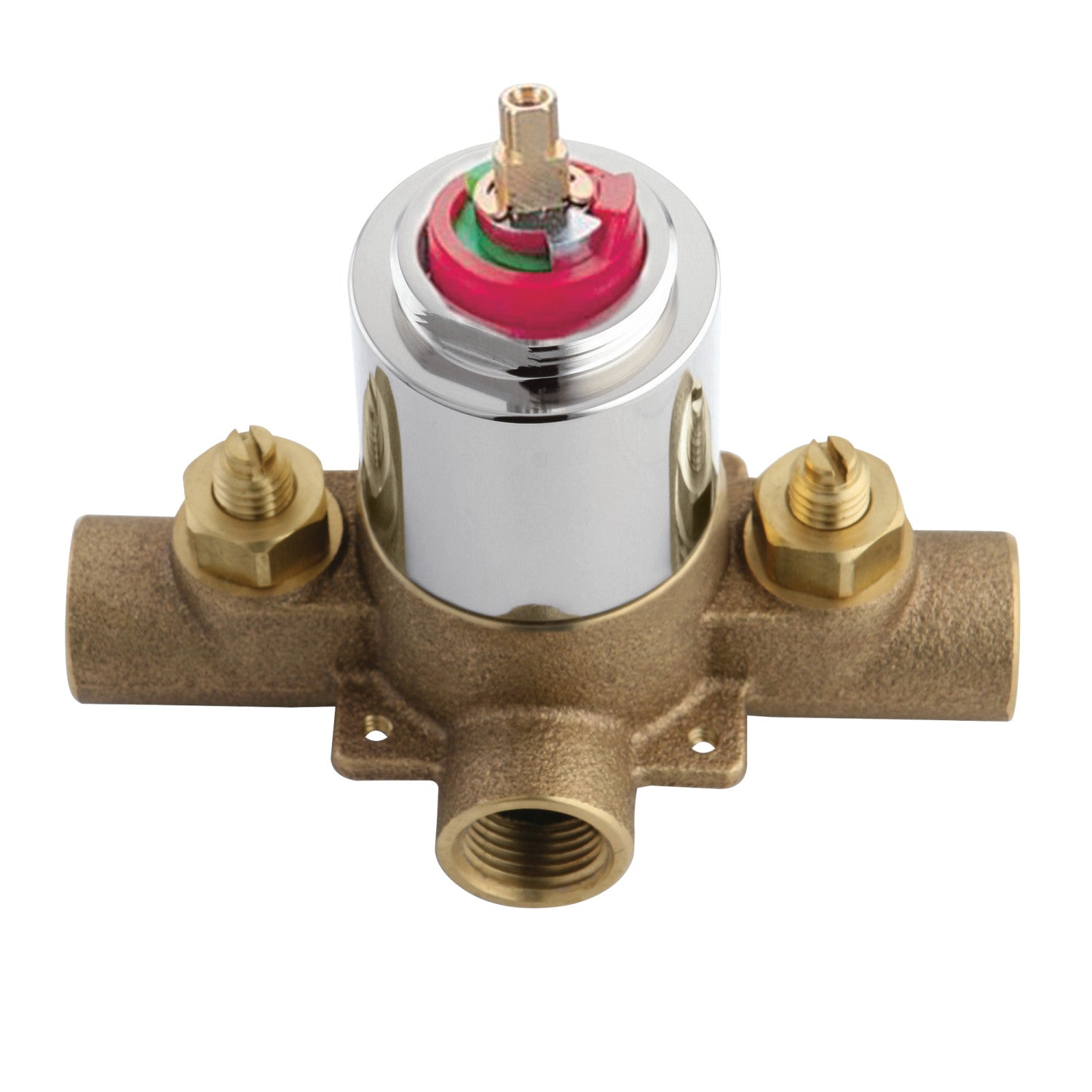 Kingston Brass Vintage Duscharmatur Nur Dusche – Poliertes Chrom, Mit Druckausgleichventil, 1,8 GPM, 17,8 Cm Rosette