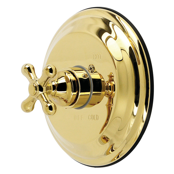 Kingston Restoration KB3632AXE Single-Handle Pressure Balanced Shower Valve and Trim Set, Polished Brass (Valve Included)