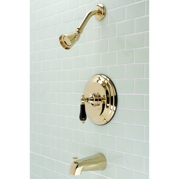 Kingston Heirloom KB3632PKL - Duchess Single-Handle Pressure Balanced Tub and Shower Faucet, Polished Brass