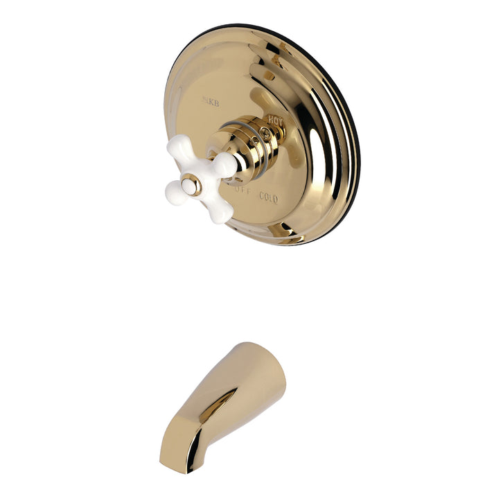 Kingston Heirloom KB3632PXTO - Vintage Single-Handle Pressure Balanced Tub Faucet, Polished Brass