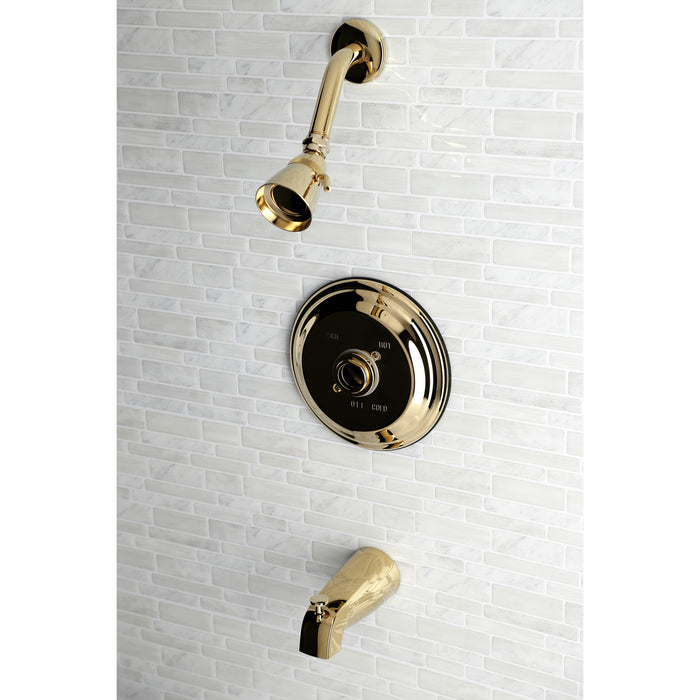Kingston Heirloom KB3632TLH Pressure Balanced Tub and Shower Faucet, Trim Only without Handle, Polished Brass