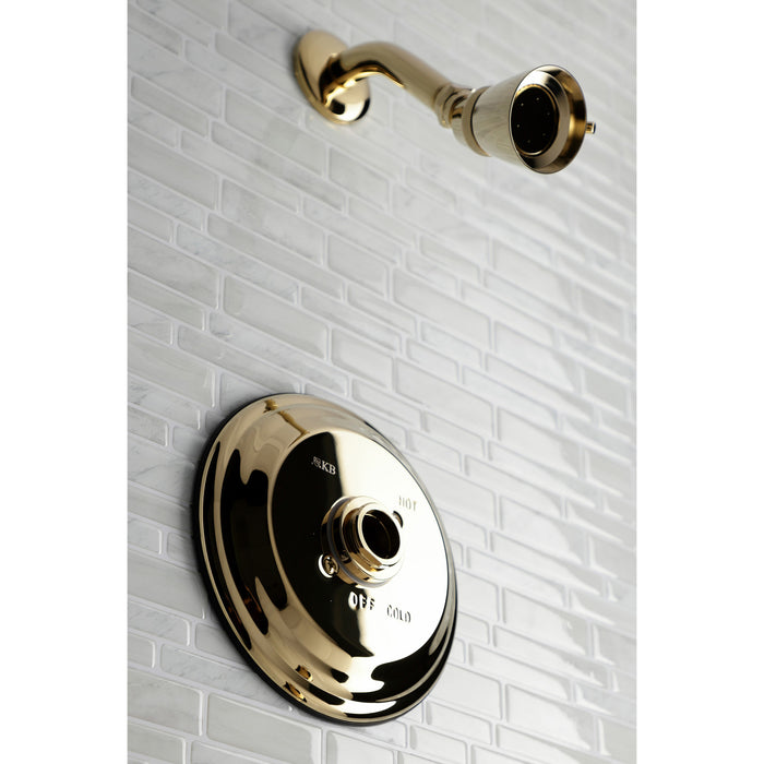 Kingston Tulare KB3632TSLH Single-Handle Pressure Balanced Shower Faucet, Trim Only without Handle, Polished Brass