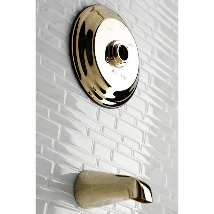 Kingston Heirloom KB3632TTLH Pressure Balanced Tub Faucet, Trim Only without Handle, Polished Brass