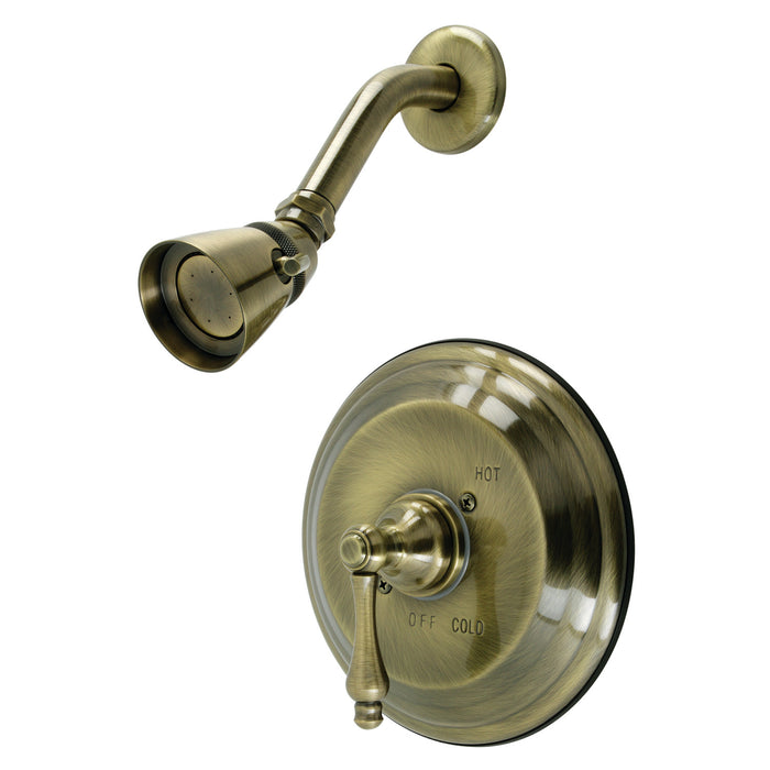 Kingston Heirloom KB3633ALSO - Restoration Single-Handle Pressure Balanced Shower Faucet, Antique Brass
