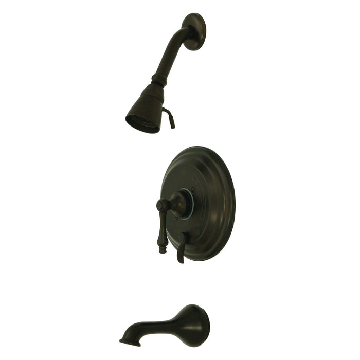 Kingston Heirloom KB36350AL - Restoration Single-Handle Pressure Balanced Tub and Shower Faucet, Oil Rubbed Bronze