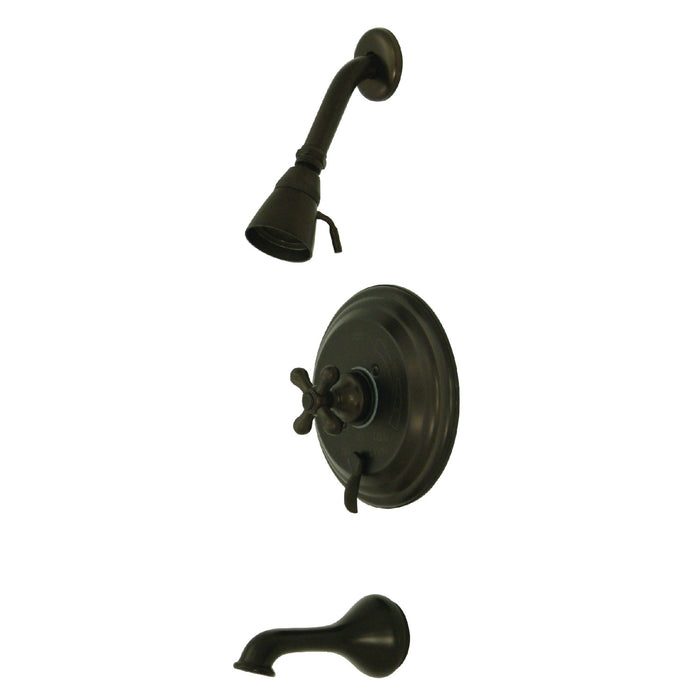 Kingston Heirloom KB36350AX - Restoration Single-Handle Pressure Balanced Tub and Shower Faucet, Oil Rubbed Bronze