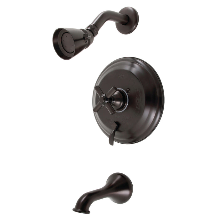 Kingston Tulare KB36350EX - Elinvar Single-Handle Pressure Balanced Tub and Shower Faucet, Oil Rubbed Bronze