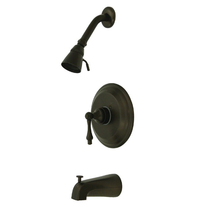 Kingston Heirloom KB3635AL - Restoration Single-Handle Pressure Balanced Tub and Shower Faucet, Oil Rubbed Bronze
