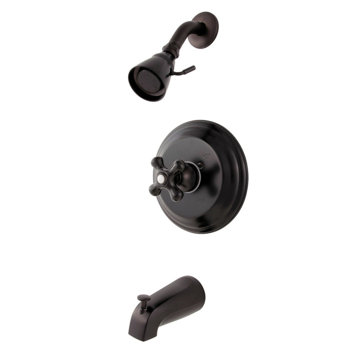 Kingston Heirloom KB3635PKX - Duchess Single-Handle Pressure Balanced Tub and Shower Faucet, Oil Rubbed Bronze