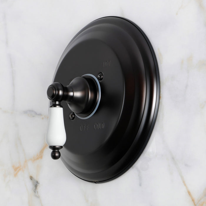 Kingston Restoration KB3635PLE Single-Handle Pressure Balanced Shower Valve and Trim Set, Oil Rubbed Bronze (Valve Included)