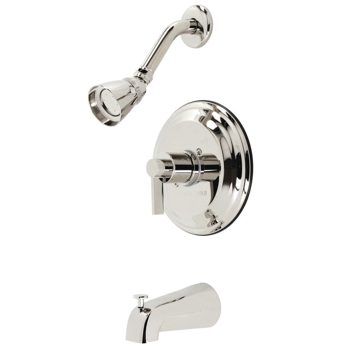 Kingston Tulare KB3636NDL - NuvoFusion Single-Handle Pressure Balanced Tub and Shower Faucet, Polished Nickel