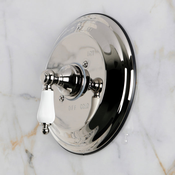 Kingston Restoration KB3636PLE Single-Handle Pressure Balanced Shower Valve Trim Kit, Polished Nickel