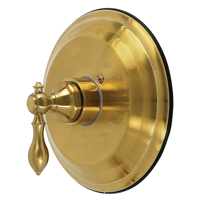 Kingston American Classic KB3637ACLE Single-Handle Pressure Balanced Shower Valve Trim Kit, Brushed Brass